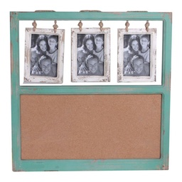 [S-V5107720000] Cornice foto rettangolare multiplo in legno cm54x2,5h55