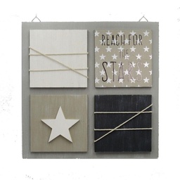 [S-V6051530000] Portamemo in Legno per Muro 30x30x2 cm