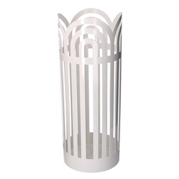 [S-V3505350000] Portaombrelli Metallo Archi Bianco Tondo 19x19x49 cm