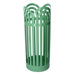 [S-V3505360000] Portaombrelli a forma di archi in metallo verde, dimensioni ø19h49 cm