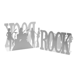[S-V3404490000] Portariviste metallo rock 1-2 bianco cm35x12h24