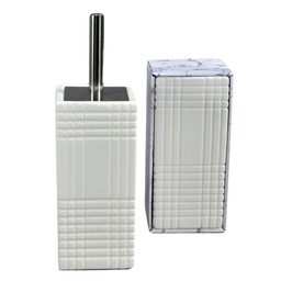 [S-V6215070000] Portascopino ceramica intreccio quadro 10x10 cm