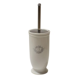 [S-V6214710000] Portascopino in Ceramica Le Bain Bianco Tondo 11,5x23,8 cm