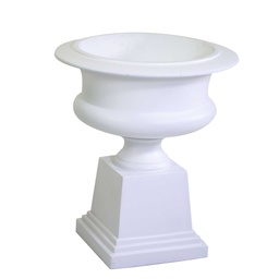 [S-V6368190000] Portavaso in resina bianco opaco 58x58x67 cm