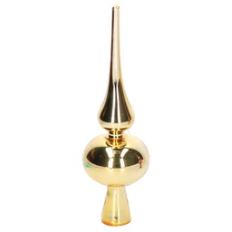 [S-V6331950000] Puntale vetro oro 6,5x6,5x25 cm