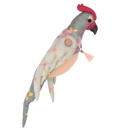 [S-V8538890000] Pupazzo tessuto pappagallo 27x50x22 cm