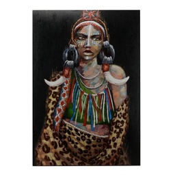 [S-V4611870000] Quadro dipinto a tema Africa - 120x80 cm