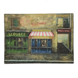 [S-V9205390000] Quadro Tela Paesaggio Urbano 30x2x40 cm