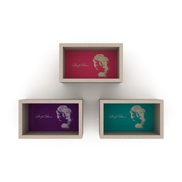 [S-FZ93740] Quadro rettangolare Monroe decorazione murale   cm 36 x 18 x 22 h