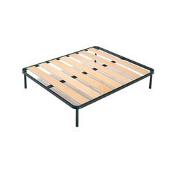 [S-FZ23802] Rete a una piazza e mezza ortopedica con 7 doghe in faggio 120x190 cm