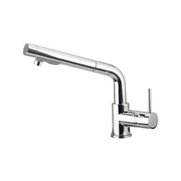 [84107] Rubinetto miscelatore paini monoforo cromato per lavello doccia estraibile