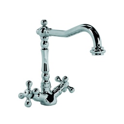 [60432] Rubinetto miscelatore per cucina finitura cromo h.23,5xP.26,5 cm