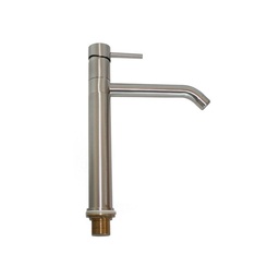 [S-FZ28510] Rubinetto miscelatore per lavabo cucina finitura inox h.32,9x19 cm