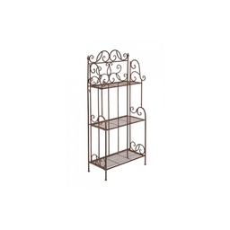 [S-B0720432] Scaffale 3 Piani Melanie Marrone cm 124 h