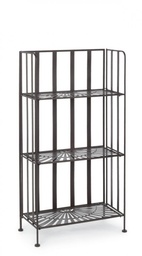 [S-B0740485] Scaffale 3P Ray Marrone 62x31x116H