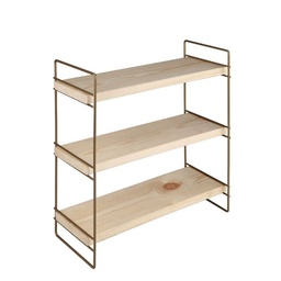 [S-FZ95874] Scaffale Hobby 3 ripiani 40x13x40 bronzo ASZ1572