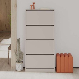 [97988] Scarpiera a ribalta light mocha con 4 ante L73 x P26 x 154.5H cm