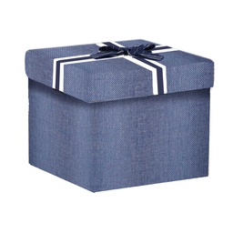 [S-V1224460000] Scatola Cartone Blu Quadro 30x30x28 cm