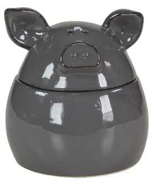 [S-V9119790000] Scatola ceramica grigio scuro 16,5 x 16,5 x 18 cm