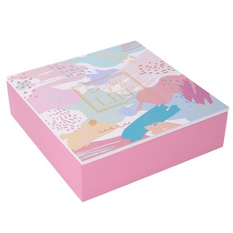 [S-V5961190000] Scatola Legno 9 Scomparti Multicolor Quadro 24x24x7 cm