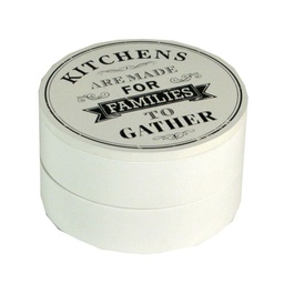 [S-V5910450000] Scatola in legno a 2 piani con 8 scomparti - 17x17x10 cm