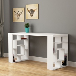 [99510] Scrivania Labirent Bianca 140x60x75 cm