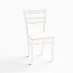 [S-FZ98834] Sedia Cromica bianco opaco