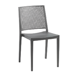 [S-FZ95154] Sedia Grid polipropilene grigio