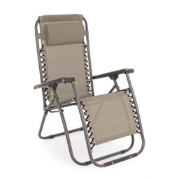 [S-B0814958] Sedia a sdraio Martin tortora da esterno