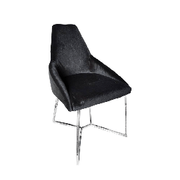 [S-FZ94586] Sedia da pranzo Akustik Simphony velluto nero