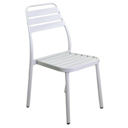 [S-V6440430000] Sedia da esterno in alluminio Las Vegas bianca - 49x58xh45/88