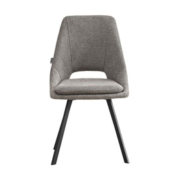 [S-FZ100019] Sedia imbottita grigia Blauss  85x56x48 cm