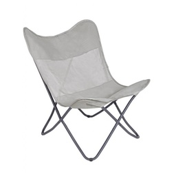 [S-B0814315] Sedia mare pieghevole in textilene Natural 77.5x81x h89 cm