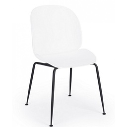 [S-B0733358] Sedia Moderna Bianco Gesso - Dimensioni: 54x46x86 cm