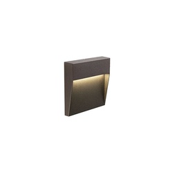 [S-SOV98154/27] Segnapasso LED 3W 3000K Geo Square Caffè