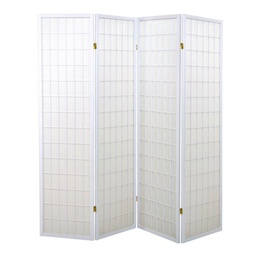 [S-V42030600BI] Separé carta di riso 4 ante bianco 180x180 cm