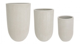 [S-B0790580] Set3 Vaso Spazzola Alto Beige