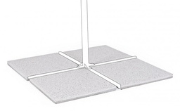 [S-B0795657] Set4 Marmette 50x50 20Kg Cemento Mix Bia - Pavimentazione Resistente e Raffinata