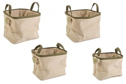 [S-B0210421] Set4 Oggetti Joyce Rettangolari in Poliestere