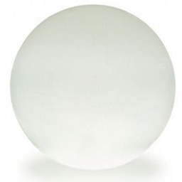 [S-SOV641/02] Sfera da pavimento in resina ad alta resistenza, completa di picchetto, 200mm di altezza, bianca