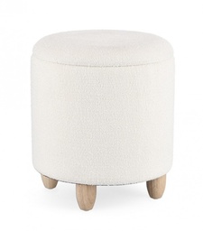 [S-B0721612] Sgabello Contenitore  Zena Bianco