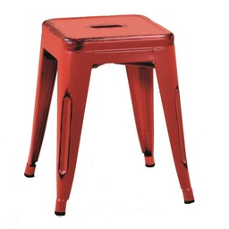 [S-V8031910000] Sgabello metallo rosso cm39x39h45 - Offerta Vacchetti