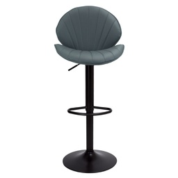 [100380] Sgabello regolabile Tunn grigio con piede nero  52x56x90 cm