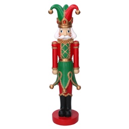 [S-V6159520000] Soldatino resina giullare rosso 14,5x14x49 cm