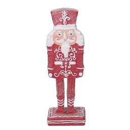 [S-V6159600000] Soldatino in Resina Rosso 9x6,5x26 cm