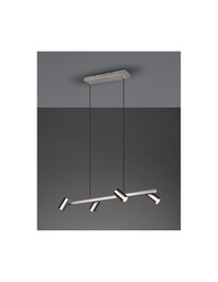 [S-TRIO302400407] Sospensione Faretti Spot Orientabili Marley Nichel