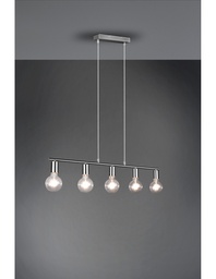 [S-TRIOR30185007] Sospensione Vannes Nichel L82 cm - Trio Lighting