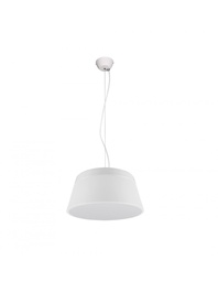 [S-TRIO308900331] Sospensione Baroness Bianco Ø45cm Doppia Luce