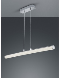 [S-TRIOR32571100] Sospensione Cromo Moderna Design Tubo Led RGBW Leia Trio Lighting