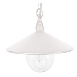 [S-SOV159/02] Sospensione in alluminio bianco con diffusore trasparente